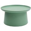 KONTE.DESIGN Tavolino IBIZA rotondo in polipropilene, Verde, 70x70x36 cm