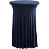 FANSU Tovaglie da Cocktail Rotonda, Tovaglia Tavolo Cocktail Tovaglia Spandex Copritavolo da Cocktail Tovaglia Bistrot Tovaglie Gonna Matrimonio per Feste Bar Nozze (80x110cm,Blu Navy)