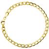 PRINS JEWELS Bracciale con catena a maglia in oro giallo 18 carati/750 -larghezza 5,40 mm - Unisex, 5.5 inch, Oro