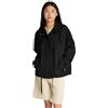 Tommy Jeans Donna Giacca a Vento Oversized con Cappuccio, Nero (Black), L
