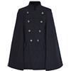 PengGengA Donne Lana Cape Stile Militare Cappotto Warm Giacca Invernale Poncho Mantella Trench Cardigans Outweat Marina S