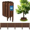 KOTARBAU® Staccionata in Legno per Giardino - 200 x 30 cm - Recinzione Giardino Esterno in Legno - Marrone - Steccato