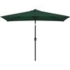 vidaXL Parasole Rettangolare 200x300 cm Verde Ombrellone Protezione Tenda Sole