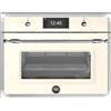 Bertazzoni fher4077mtax3 forno microonde combinato h 45 cm avorio - inox