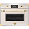 Bertazzoni fher4077mtag3 forno microonde combinato h 45 cm avorio - oro