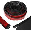 EFUTURETIME 8 Metri PVC Strisce di Copertura per Tappeti, Profilo di Transizione per Moquette e Pavimenti, per la Decorazione e Il Fissaggio dei Bordi, Nero