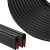 Jyvex 10m Profili in Gomma, EPDM 1.5mm-3mm Guarnizione a U in Gomma, Profili di Gomma Protezioni per Bordi, Porte Auto, Portello, Angoli del Tavolo