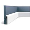 Orac Decor Battiscopa Orac Decor SX185 LUXXUS CASCADE modanatura tipo stucco design moderno bianco 2m