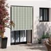DEGHI Tenda da sole a caduta 1,5x2,5h m in poliestere verde a righe - Kenny