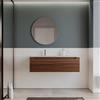 DEGHI Mobile bagno sospeso 120 cm rovere deciso con lavabo sx - Deck