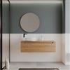 DEGHI Mobile bagno portalavabo 120 cm rovere gold con lavabo sx - Deck