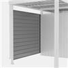 DEGHI Pannello in acciaio antracite 203x185 cm per chiusura posteriore casetta ricovero attrezzi - Kaela
