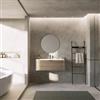 DEGHI Mobile bagno sospeso 100 cm con cassetto frassino mary e lavabo - Roxas