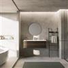 DEGHI Mobile bagno sospeso 120 cm con cassetto frassino reale e lavabo - Roxas
