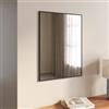 DEGHI Specchio 60x80 cm reversibile con cornice nero opaco - Talas