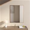 DEGHI Specchio 70x90 cm reversibile con cornice bronzo - Talas