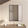 DEGHI Specchio 70x90 cm reversibile con cornice nero lucido - Talas