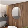 DEGHI Specchio bagno 60 cm con cornice champagne in alluminio - Talas