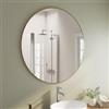 DEGHI Specchio bagno 100 cm con cornice in alluminio bronzo spazzolato - Talas