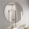 DEGHI Specchio bagno 120 cm con cornice in alluminio bianco opaco - Talas