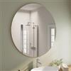 DEGHI Specchio bagno 130cm con cornice in alluminio oro spazzolato - Talas