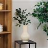DEGHI Vaso da interno 35h cm in metallo smaltato beige
