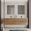 DEGHI Mobile bagno sospeso 180 cm rovere gold con 4 cassetti e lavabo - Deck
