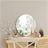 DEGHI Specchio da interno rotondo 60 cm con cornice finitura champagne in alluminio - Talas