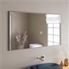 DEGHI Specchio bagno 70x120 cm reversibile con cornice spazzolato - Talas
