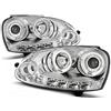 NEWTUNING Fari anteriori per Golf 5 (2003-2009) Argento ANGEL EYES LED 12V