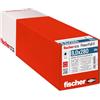 Fischer Viti per Legno e Costruzioni PowerFull II CTF 8,0x280 mm, Filetto Totale, Testa Svasata Piana, Impronta Torx, Zincata Bianca, 50 Pz, 562939