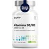 Gloryfeel Vitamina D3 + K2 ad alto dosaggio - 200 compresse - Premium: K2VITAL® di Kappa - 99,7% di vitamina K2-MK7 trans + 2000 UI di D3 (1 ogni 2 giorni) - Prodotto di Germania analizzato in laboratorio