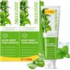 exatta Aloe Dentifricio Sbiancante,Dentifricio Tripla Protezione | Respiro Fresco,Equilibra Lgiene Dentale,Gengive Sane,Bright Toothgel-Gusto Menta Delicata,120g*2