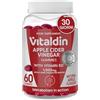 VITALDIN Apple Cider Vinegar gummies - 1.000 mg per dose - 60 Caramelle Gommose (1 mese) Gusto Mela- Integratore di Aceto di Sidro di Mele & Vitamina B12 - Superalimento Detox - Vegano & Senza Glutine