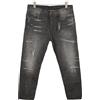 DIESEL Mharky 083AB Jeans Uomo W34 Grigio Denim Rigid Paint Distress