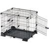 Ferplast Dog Zone 60 gabbia pieghevole per cani nera