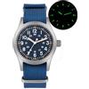 watchdives Militado ML05 ML05B 38mm Orologi Campo Vintage Per Uomini, Movimento Seconda Continua VH31/515/Miyota Super 2035 Quarzo, Vetro Zaffiro Bombato Rivestimento AR, Super Luminescenza C3, 100M Impermeabile