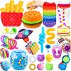 Paochocky Fidget Toy Set, 26 Pezzi Fidget Toys Pack, Fidget Toys Set Fidget Toys Box Giochi Sensoriali Anti Ansia e Stress è Adatta per Adulti e Bambini, può Essere Usata Come Regali per Feste
