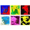 Lawnrden Giocattoli sensoriali Fidget, Confezione da 6 giocattoli sensoriali Fidget, Piastrelle a movimento liquido con glitter per calmare e concentrarsi, Squish morbido per alleviare lo stress di bambini e