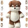 Generico Peluche Che Corre Adorabile Pupazzo Che Respira E Cammina, 45CM Simpatico Running Cow Peluches Mucche Gigant, Animale in Posizione di Corsa Per Uomini E Donne (Cagnolino B)