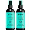 NYX Professional Makeup Spray Fissante Makeup Dewy Finish Maxi Formato Lunga Tenuta 16h Effetto Luminoso Anti-Sbavature Formula Leggera No Transfer Vegana - 2 Flaconi da 180ml
