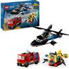 LEGO City Helikopter, brandweerauto en onderzeeër remix, 3 modellen in 1 bouwset