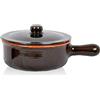 Benegiamo Arte E Terracotta BNG072 Padella 1M con Coperchio, 21 cm