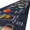 ANRO Tappeto da cucina modello Pub, antiscivolo e lavabile, per i pavimenti della cucina, 100 x 52 cm