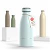 LARS NYSØM Borraccia Termica 350ml in Acciaio Inox | Bottiglia isolata 0.35 litro | Bottiglia d'Acqua a Tenuta stagna per Sport, Bicicletta, Cane (Misty Blue, 350ml)
