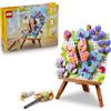 LEGO Creator 3 in 1 Dipinto Floreale Decorativo Giocattolo - Kit Modellismo 3D Trasformabile in Cornice o in Disegno di Fenicottero - Decorazione per Cameretta - Regalo per Bambini da 8 Anni - 31390