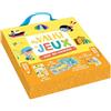 AUZOU Ma valise de jeux, pour les vacances ! : Contient : 1 bloc de jeux, 1 jeu de serpents et des échelles, 1 jeu de 7 familles