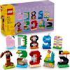 LEGO Numeri del Compleanno Giocattolo - Decorazione per Torta con Animali tra cui Cane, Ragno e Balena - Addobbi per Feste o Gioco per Contare - Idea Regalo per Bambini e Bambine da 6 Anni - 40807