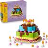 LEGO Torta della Festa di Compleanno Giocattolo - Kit di Arti e Mestieri con 10 Candeline, Glassa e Fiori Colorati - Decorazione Cameretta, Regalo per Bambine, Bambini e Famiglie da 7 Anni in su 40815