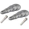 NACX Set di 14 dischi per sega circolare HSS, lame da taglio con mandrino da 1/4, per utensili rotanti Dremel (22, 25 mm, 32 mm, 35 mm, 44 mm, 50 mm)